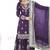 Purple color designer heavy faux georgette sequins embroidered work readymade suit