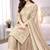 Beige color designer pure gmy silk sequins embroidered work readymade suit