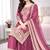 Pink color designer pure gmy silk sequins embroidered work readymade suit