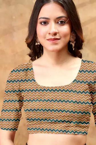 Mustard printed art silk designer pallu saree