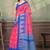 Hot pink printed art silk designer pallu saree