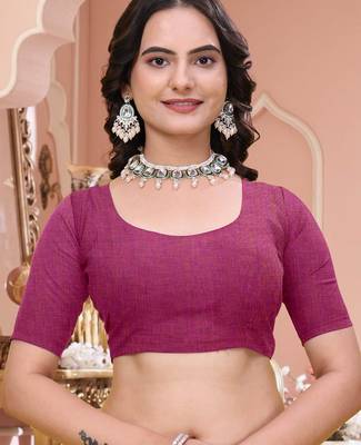 Pink printed art silk designer pallu saree 5