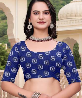 Mehendi printed art silk designer pallu saree 5