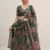 Green Taby Silk Printed With Beautiful Embroidery Sequins Work With Hand Real Mirror work Lehenga Set