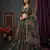 Green Taby Silk Printed With Beautiful Embroidery Sequins Work With Hand Real Mirror work Lehenga Set