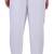 White plain cotton regular fit drawstring pyjama for men
