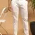 White plain cotton regular fit polo pyjama for men