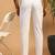 White plain cotton regular fit polo pyjama for men