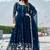 Blue color designer faux georgette sequins embroidered work readymade suit