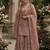 Pink color designer pure fendy silk sequins embroidered work readymade suit