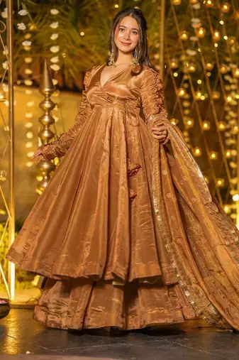 Chiku designer heavy fendy silk sequins embroidered work readymade suit