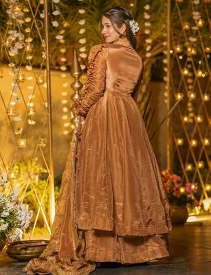 Chiku designer heavy fendy silk sequins embroidered work readymade suit 3