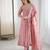 Pink designer crunchy silk sequins embroidered work readymade suit