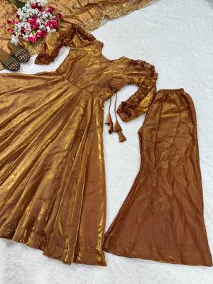Chiku designer heavy fendy silk sequins embroidered work readymade suit 4