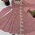 Pink designer crunchy silk sequins embroidered work readymade suit