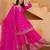 Pink designer chinon sequins embroidered work readymade suit