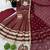 Maroon color designer cosmos gold silk lace work readymade suit