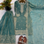 Sky blue color designer fendy silk sequins embroidered work readymade suit