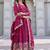 Pink designer fox georgette sequins embroidered work readymade suit