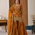 Mustard designer heavy fandy silk sequins embroidered work readymade suit