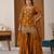 Mustard designer heavy fandy silk sequins embroidered work readymade suit