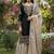 Black designer heavy gmy silk sequins embroidered work readymade suit