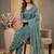 Blue designer heavy fandy crush silk sequins embroidered work readymade suit