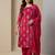 Pink designer heavy chinon sequins embroidered work readymade suit