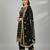 Black designer heavy faux georgette sequins embroidered work readymade suit