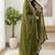 Mehendi green designer heavy gmy silk sequins embroidered work readymade suit