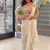 Cream georgette embroidered saree
