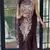 Purple silk blend embroidered saree