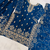 Blue designer pure gmy silk sequins embroidered work readymade suit