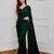 Green georgette embroidered saree