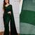 Green georgette embroidered saree