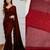 Maroon georgette embroidered saree
