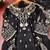Black designer chinon sequins embroidered work readymade suit