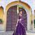 purple georgette embroidered lehenga set