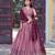 onion pink georgette embroidered lehenga set