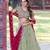olive georgette embroidered lehenga set