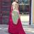 olive georgette embroidered lehenga set