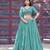 sea green georgette embroidered lehenga set