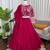 magenta silkblend embroidered lehenga set