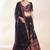 black georgette embroidered lehenga set