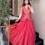 pink silkblend embroidered lehenga set