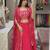 pink georgette embroidered lehenga set