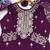 Wine designer fox georgette sequins embroidered work readymade suit