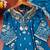 Blue designer chinon sequins embroidered work readymade suit