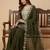 Mehendi green designer fox georgette embroidered work readymade suit