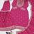 Pink designer chinon sequins embroidered work readymade suit
